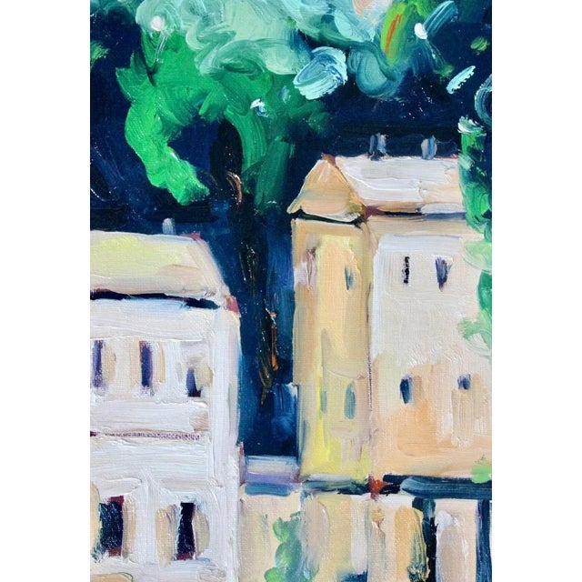 Quiet Places & City Waterways — Venice Landscape Original oil painting by L. Haas, 14 x 11 in unframed stretched canvas,...