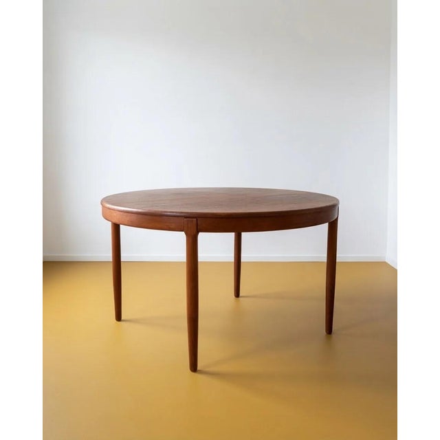 Vintage Danish Teak Round Table, 1950s For Sale - Image 6 of 6