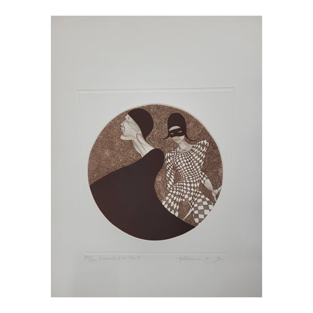 Guillaume Azoulay l'Assassinat De Pierrot Signed Limited Edition Harlequin Print For Sale