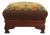 American Empire Mahogany & Needlepoint Ottoman C1860 For Sale