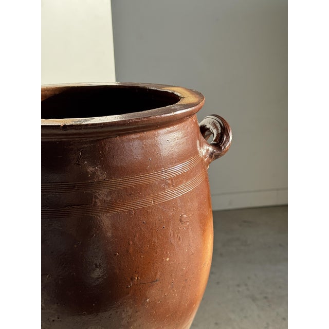 1970s Large Vintage Terracotta Pot with Two Handles, 1970s For Sale - Image 5 of 18