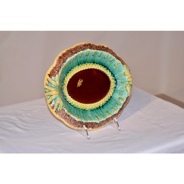 Victorian 19th C Majolica Bread Tray For Sale - Image 3 of 9