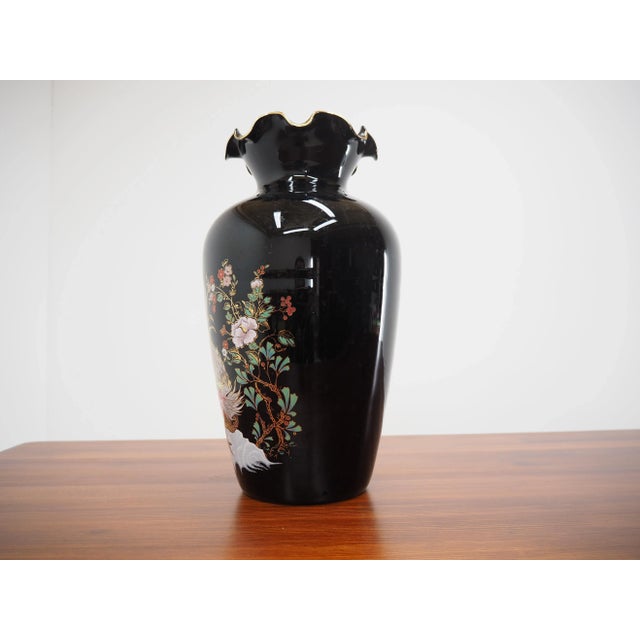 1970s Vintage Glass Vase For Sale - Image 5 of 13