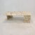 Very nice Italian coffee table handcrafted out of marble, 1970s. The rectangle top and the two feet are made of very...