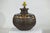Vintage Indian Metal Jug Converted to Table Lamp with Hand-Painted Script For Sale - Image 11 of 16