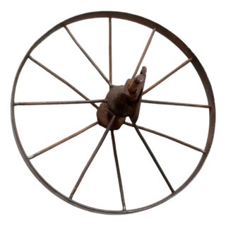 Antique Iron Cart Wheel For Sale