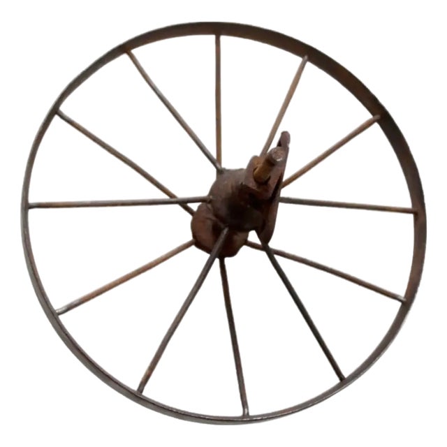 Antique Iron Cart Wheel For Sale