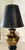 1970's Oversized Gold Brass and Black Wood Lamp With Black Shade in the Style of Ralph Lauren For Sale In Palm Springs - Image 6 of 13