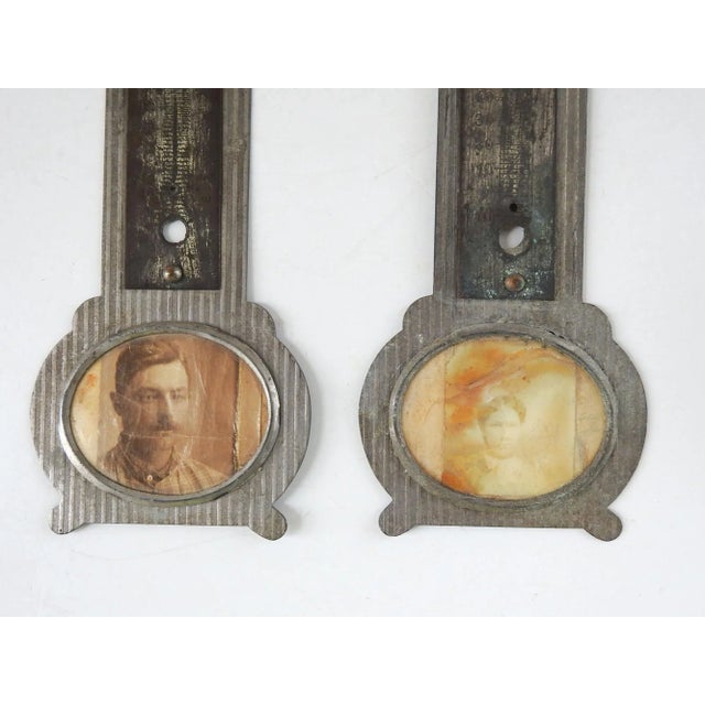 Antique Thermometer Picture Frames - a Pair For Sale - Image 4 of 4