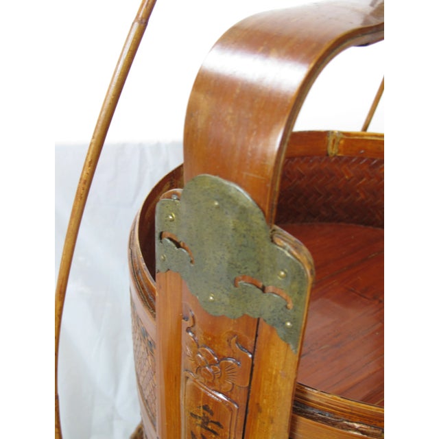 Early 20th Century Antique Chinese Bamboo Food Box For Sale - Image 12 of 13