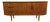 Mid-Century Vintage Compact Teak Sculpted Pulls Sideboard For Sale