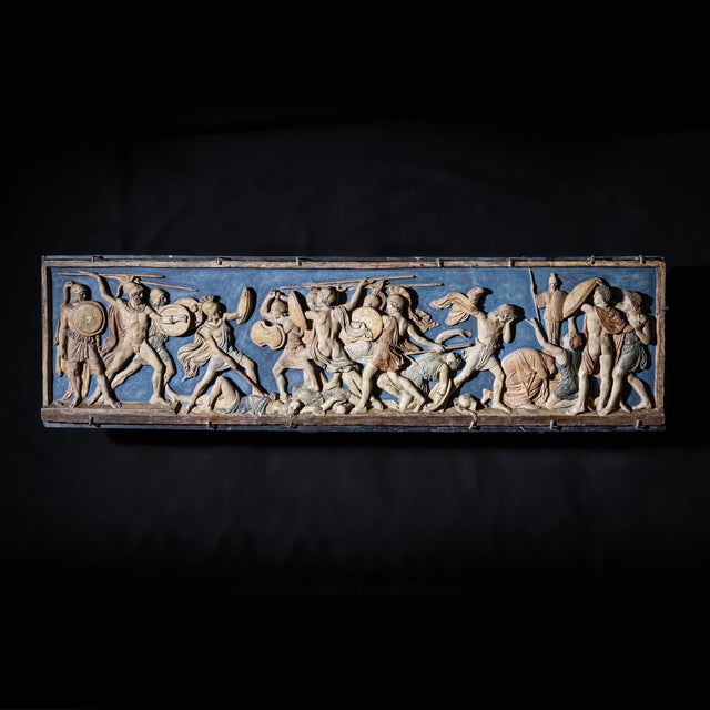 19th Century Ulysses Kills the Suitors Relief in Terracotta attributed to H. W. Bissen, Denmark For Sale - Image 10 of 10