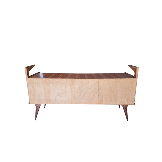 Large 4-Drawer Chest of Drawers with Glass Shelf, Italy, 1950s For Sale - Image 9 of 18