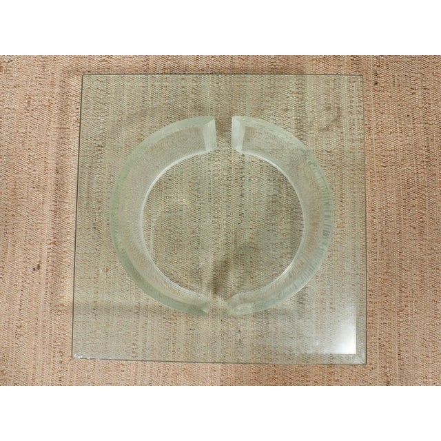 Mid 20th Century Lucite Table Open Circle Base For Sale - Image 11 of 11