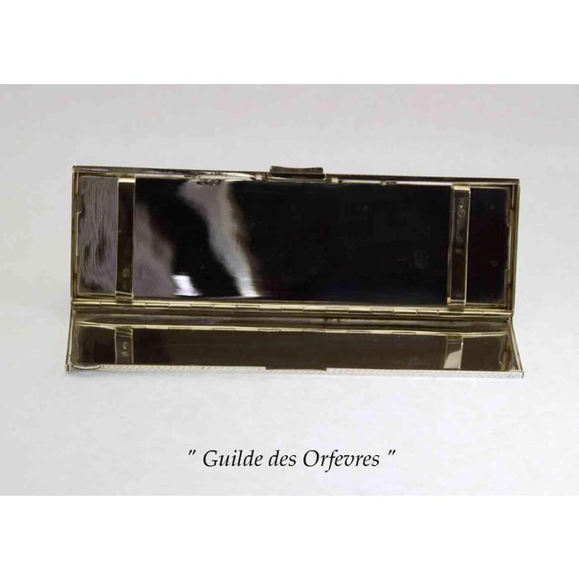 1960s Charming Sterling Silver Purse Cigarette Box. For Sale - Image 5 of 16