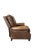 Wood Pottery Barn James Roll Arm Top-Grain Leather Recliner Chair – Nailhead Trim, Classic Traditional Club Style, Dark Walnut Legs For Sale - Image 7 of 11