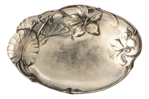 Art Nouveau Silver-Plated Trinket Tray from Christofle, 1890s