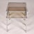Set of Two Vintage Nesting Tables With Chrome Frames and Pale Smoke Glass Tops For Sale - Image 11 of 12
