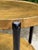Vintage Gold and Black Oval Bar Cart on Brass Casters For Sale - Image 11 of 12