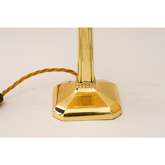 Art Deco Table Lamp with Fabric Shade, Vienna, 1920s For Sale - Image 10 of 14