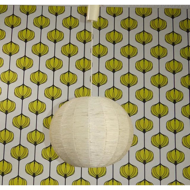Mid-Century Raffiabast Bast Kordel Ball Lamp, 1960s For Sale - Image 9 of 11