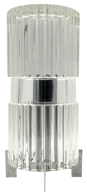 Vintage Italian Glass Table Lamp, 1970s