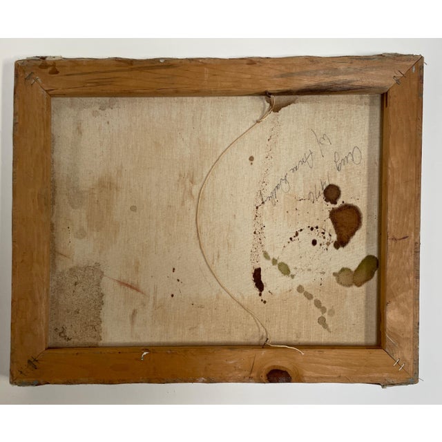 Wood 1976 Abstract Expressionist Color Study - Oil on Canvas by Hannah Dalbey #2 For Sale - Image 7 of 7