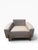 Taupe Theodore Alexander Contemporary Taupe Leather Lounge Chair With Brass Accents For Sale - Image 8 of 16