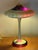 Description Signed Joseph Clearman Art Nouveau Style Hand-Blown Glass Table Lamp from Swallowtail Studio. Measures 26.5"...