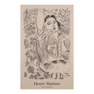 "Oeuvres Gravees - Arabesque" - Henri Matisse Exhibition Poster From Galerie Maeght For Sale