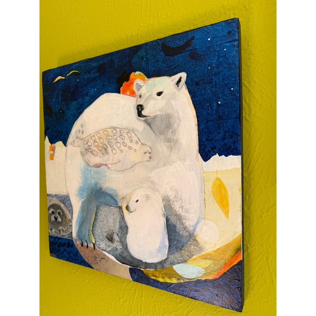 2020s "Arctic Mom" a Painting of a Polar Bear by LWren Walraven For Sale - Image 5 of 9