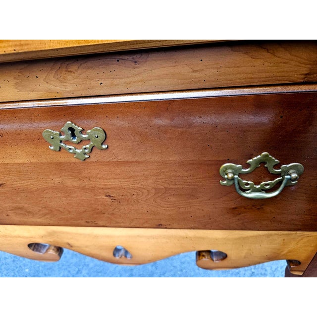 Wood Wright Table Company George III Style Yew Wood Two-Drawer Sideboard For Sale - Image 7 of 8