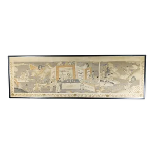 19th Century Large Chinese Kesi Kosu Silk Embroidered Panel