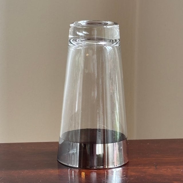 MCM Dorothy Thorpe-Style Platinum Rimmed Tumblers — Set of 6 For Sale In Baltimore - Image 6 of 13