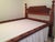 American 1850s Walnut 4 Poster Rope Bed-Modified for Mattress For Sale - Image 3 of 10