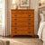 Vintage Solid Maple Nutmeg Wood Ethan Allen Chest of Drawers For Sale - Image 11 of 11