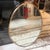Metal 1950s Gio Ponti Style Mid-Century Modern Solid Brass Egg Shaped Wall Mirror For Sale - Image 7 of 13