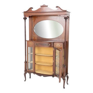 Art Nouveau Display Cabinet, 1890 For Sale