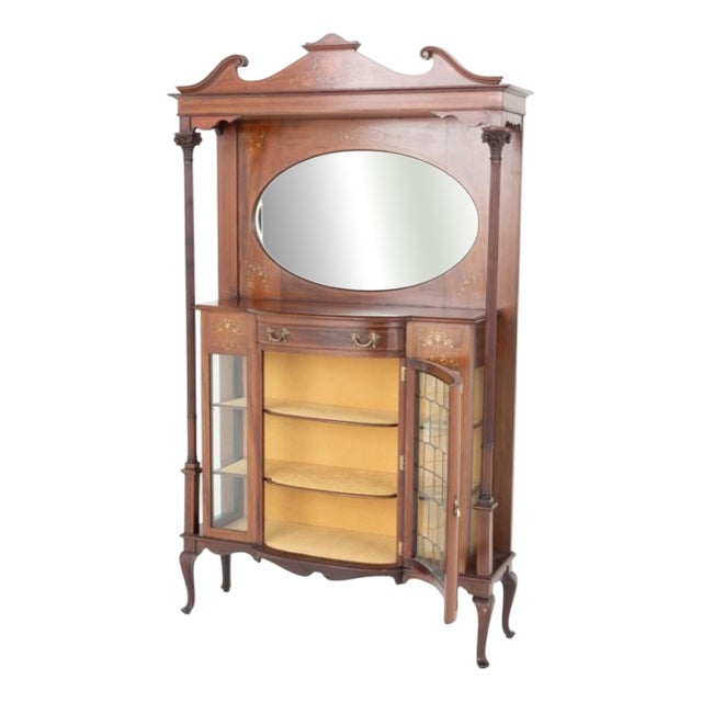 Art Nouveau Display Cabinet, 1890 For Sale