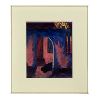 "Barbeque Study Ii" - Acrylic on Paper by Betsy J. Miller For Sale