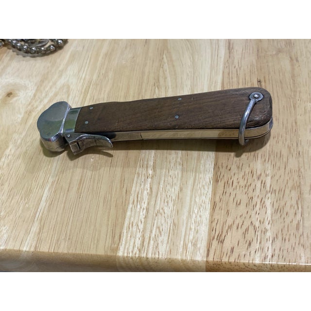 Wood 1930s Original German Wwii Luftwaffe Gravity KnifePaul Weyersberg & Co. Of Solingen For Sale - Image 7 of 14