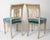 Just in! A rare and exceptionally charming pair of period French Directoire side chairs, dating from the late 18th century...