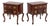 Pair of Queen Anne Style Mahogany Lowboys For Sale