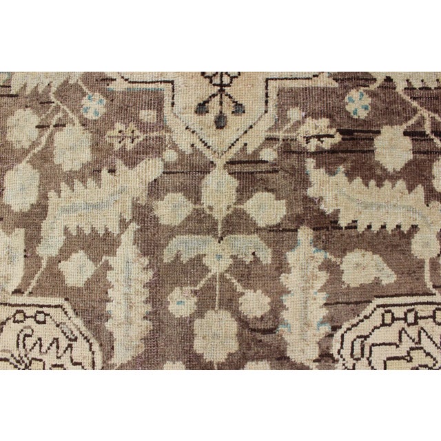 Vintage Persian Lilihan Rug With Central Medallion Warm Neutrals 4'3 X 6'9 For Sale - Image 11 of 13