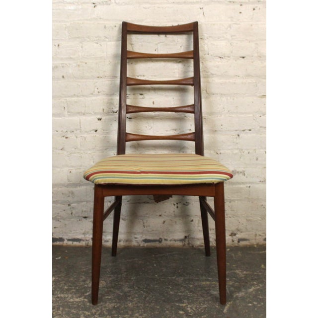 Brown Mid 20th Century Set of Six Latter Back Chairs by Moreddi Inc. For Sale - Image 8 of 18