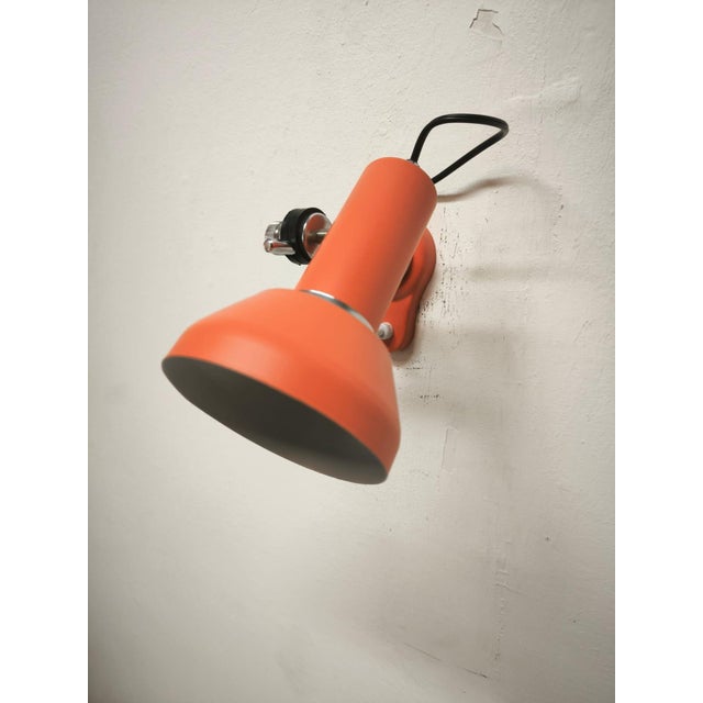 Mid-Century Modern Adjustable Spotlight with Push Button Switch, 1970s For Sale - Image 3 of 14
