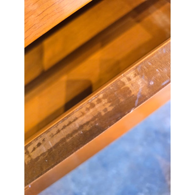 1960s Merton Gershun Walnut Tall Dresser Chest, Attributed For Sale - Image 10 of 12