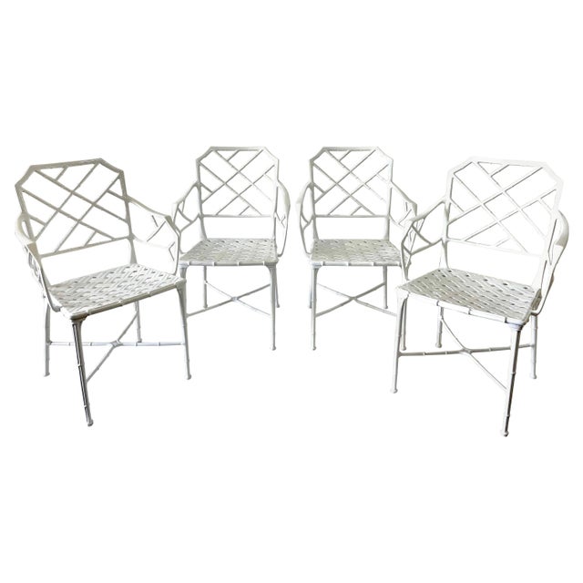 Brown Jordan Hall Bradley "Calcutta" Armchairs - Set of 4 For Sale - Image 9 of 18