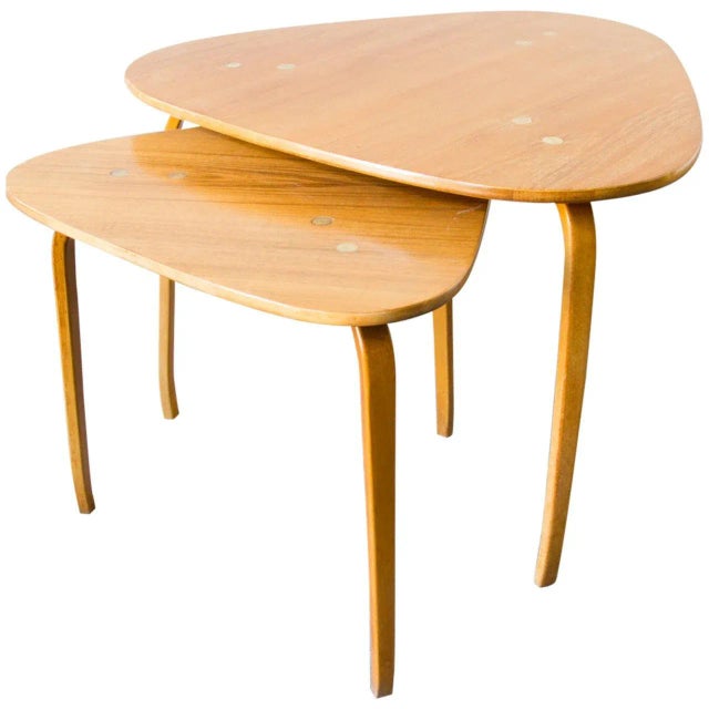 1960s Yngve Ekström for Dux Nesting Tables - a Pair For Sale - Image 5 of 5