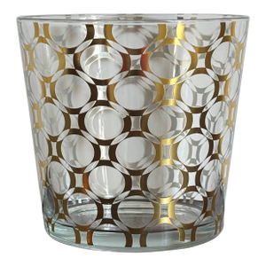 Vintage Mid-Century Modern-Style Glass Wine Cooler